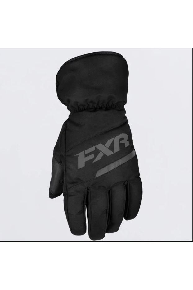New Children's FXR Black Octane Snowmobile Gloves S M L 190832-1000