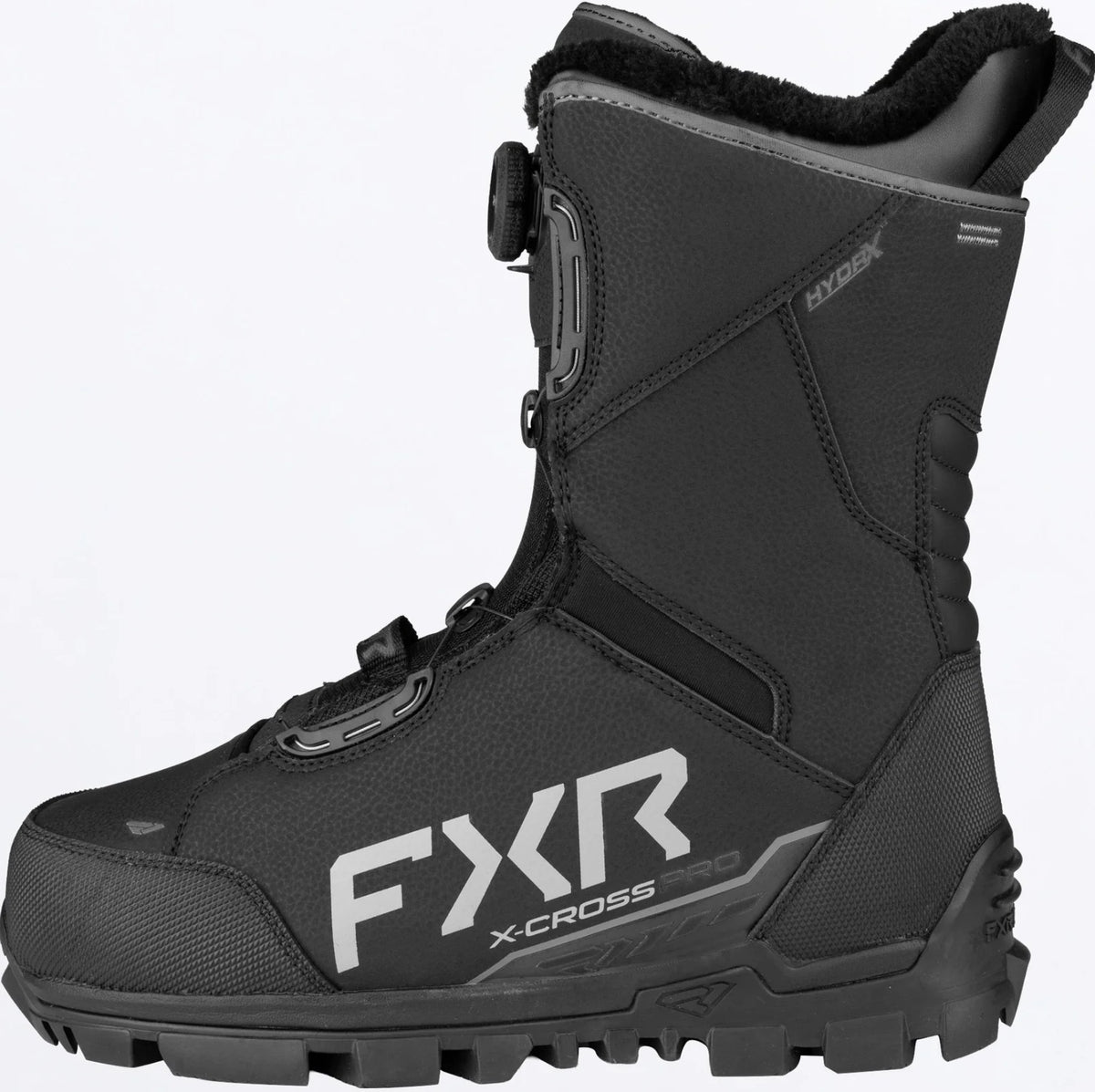 Men's FXR Black & Gray X-Cross Boa Snowmobile Boot 10 11 12 13 14 270707-1005