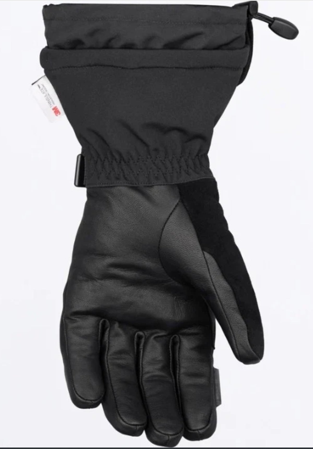 Men's FXR Black Helium Hybrid Gauntlet Snowmobile Gloves M L XL 2XL 270814-1000