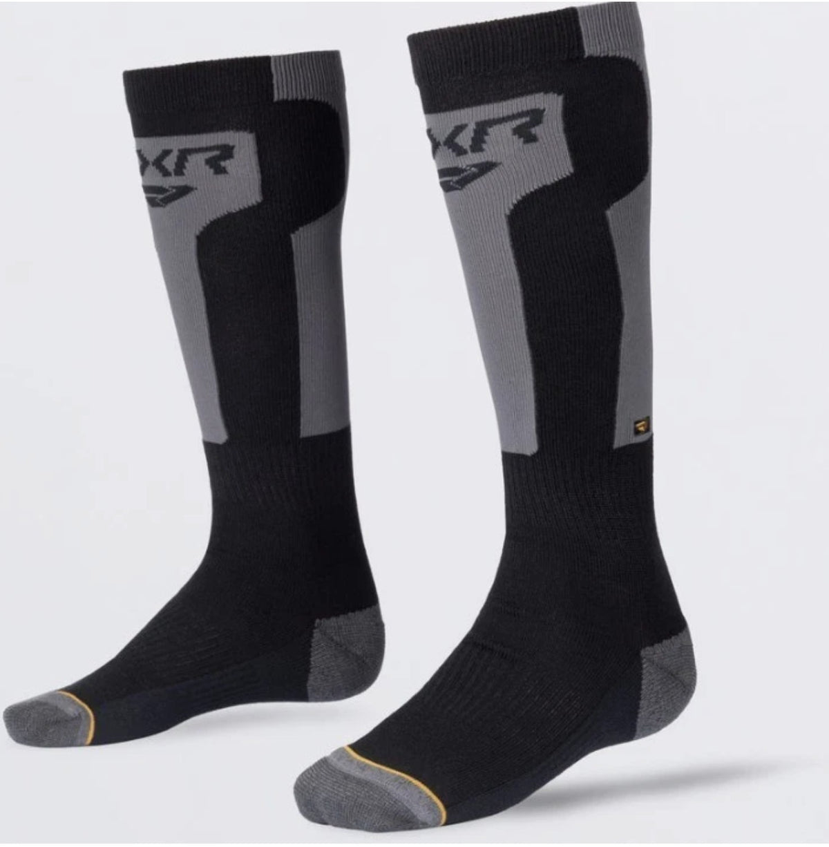 Men's FXR Snowmobile Asphalt Black Vapor Merino Wool Socks L/XL (9-13) 271650-0810-15