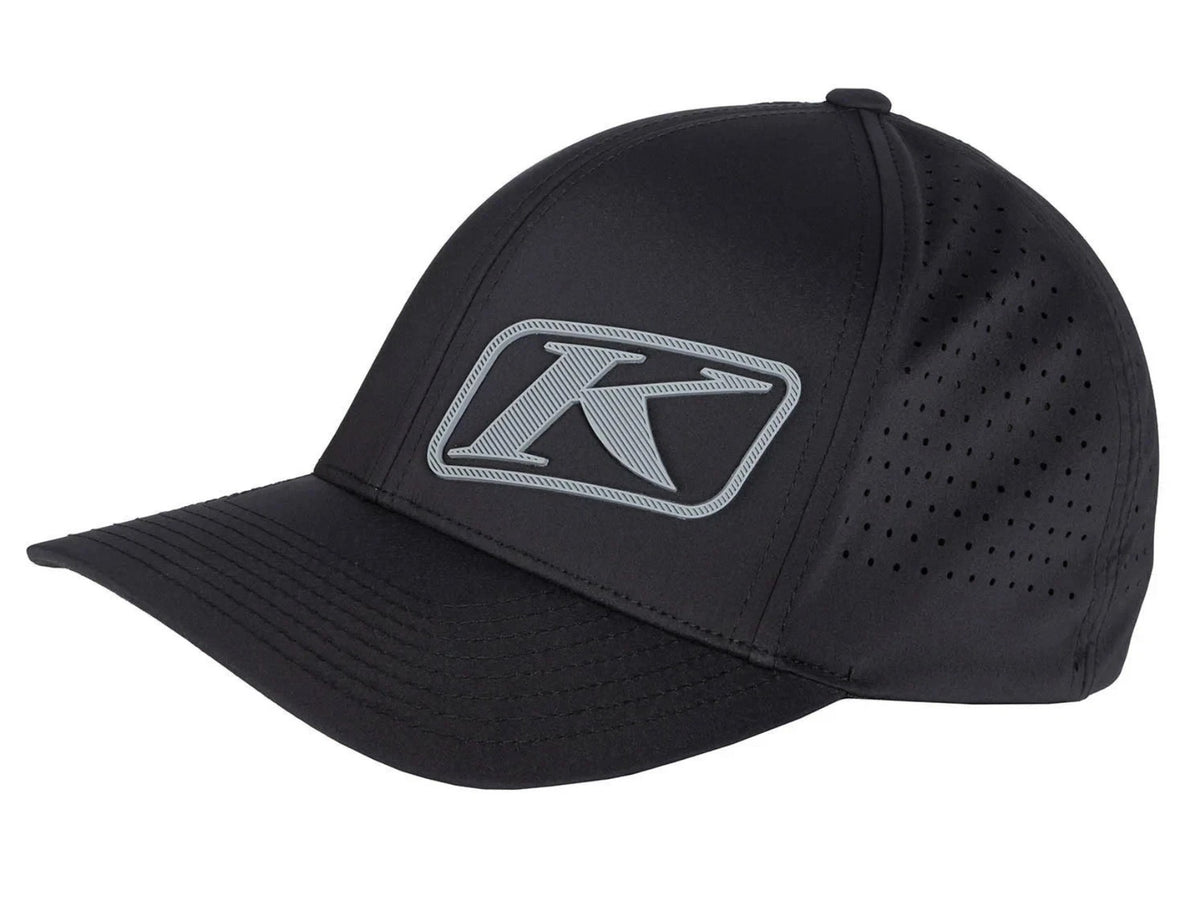 Klim Black K Corp Fitted Baseball Cap Hat SM/MD or LG/XL 3330-007-1XX-020