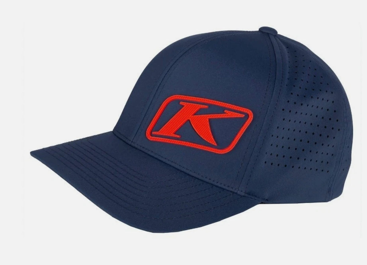 Klim Blue & Red K Corp Fitted Baseball Cap Hat SM/MD or LG/XL 3330-007-1XX-268