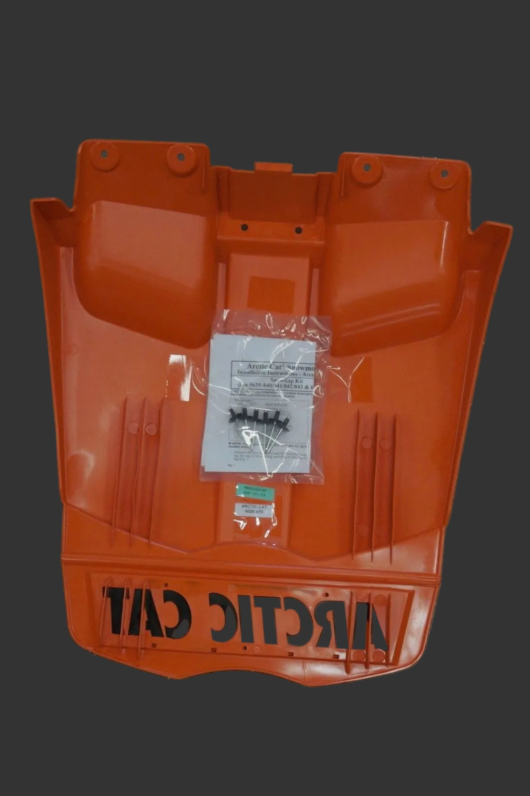 OEM Orange Arctic Cat Snowflap Mudflap 2014-2026 Pro Cross Chassis 5639-843