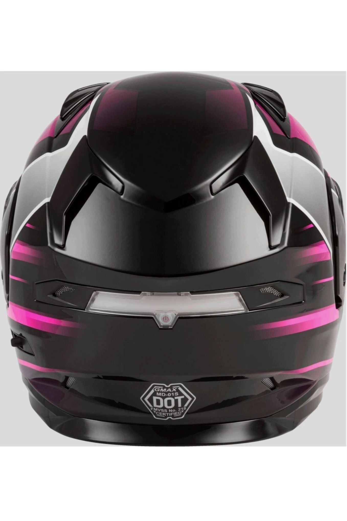 Gmax MD-01S Modular Snowmobile Helmet Pink/Black/White 72-6293