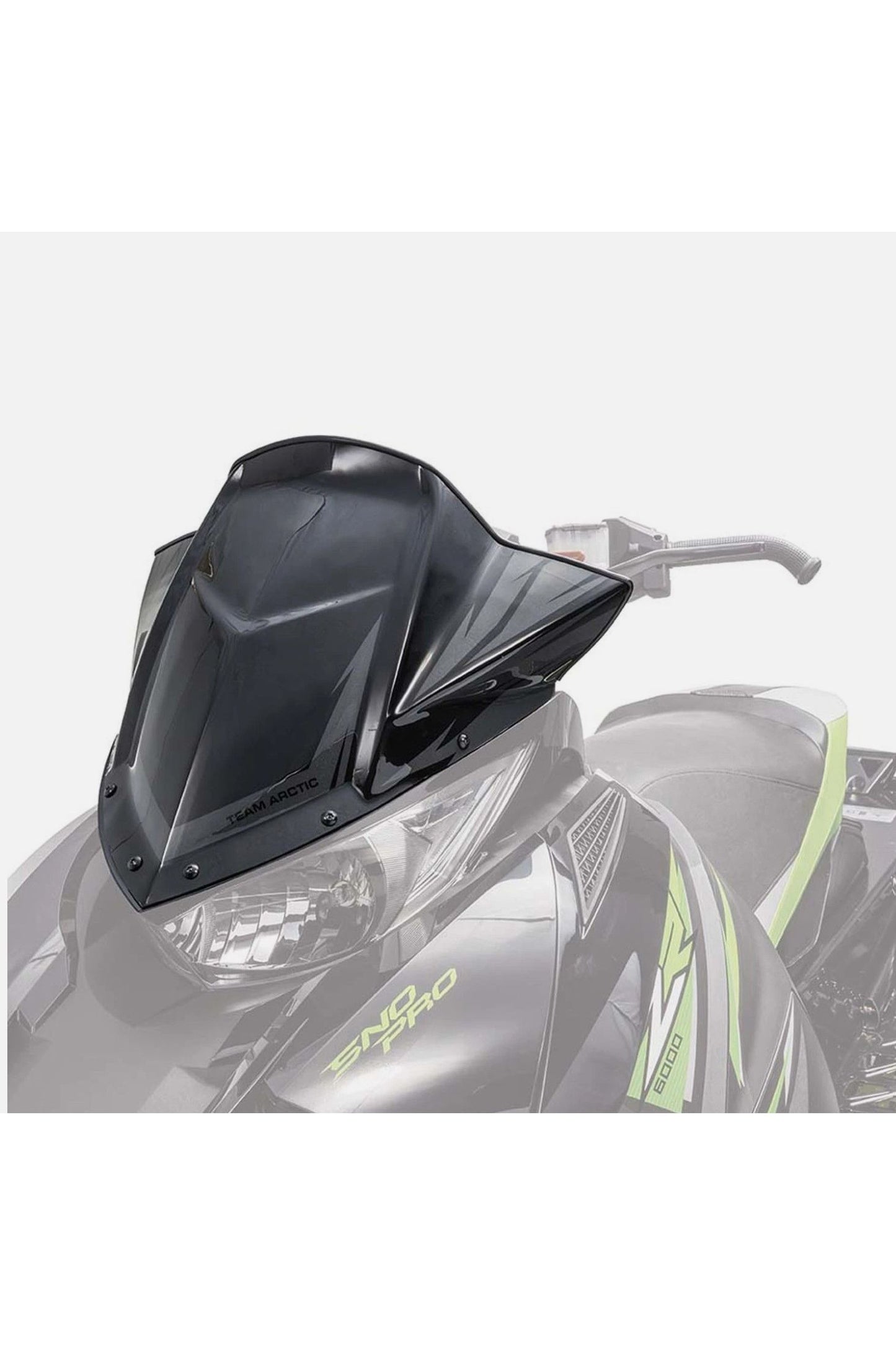 OEM Arctic Cat Snowmobile Mid Black Windscreen Windshield 7639-700