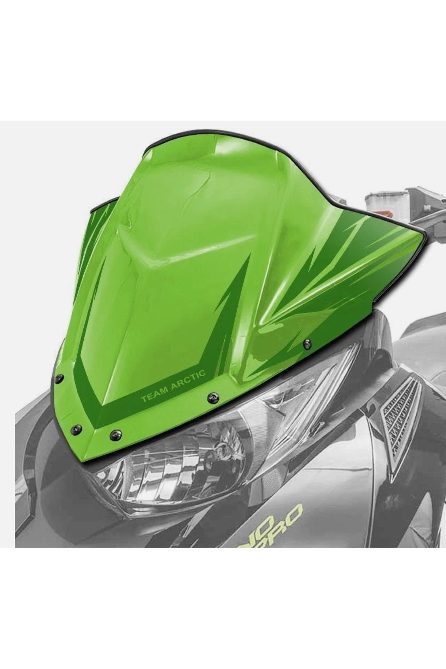 OEM Arctic Cat Snowmobile Medium Green Windshield 7639-701