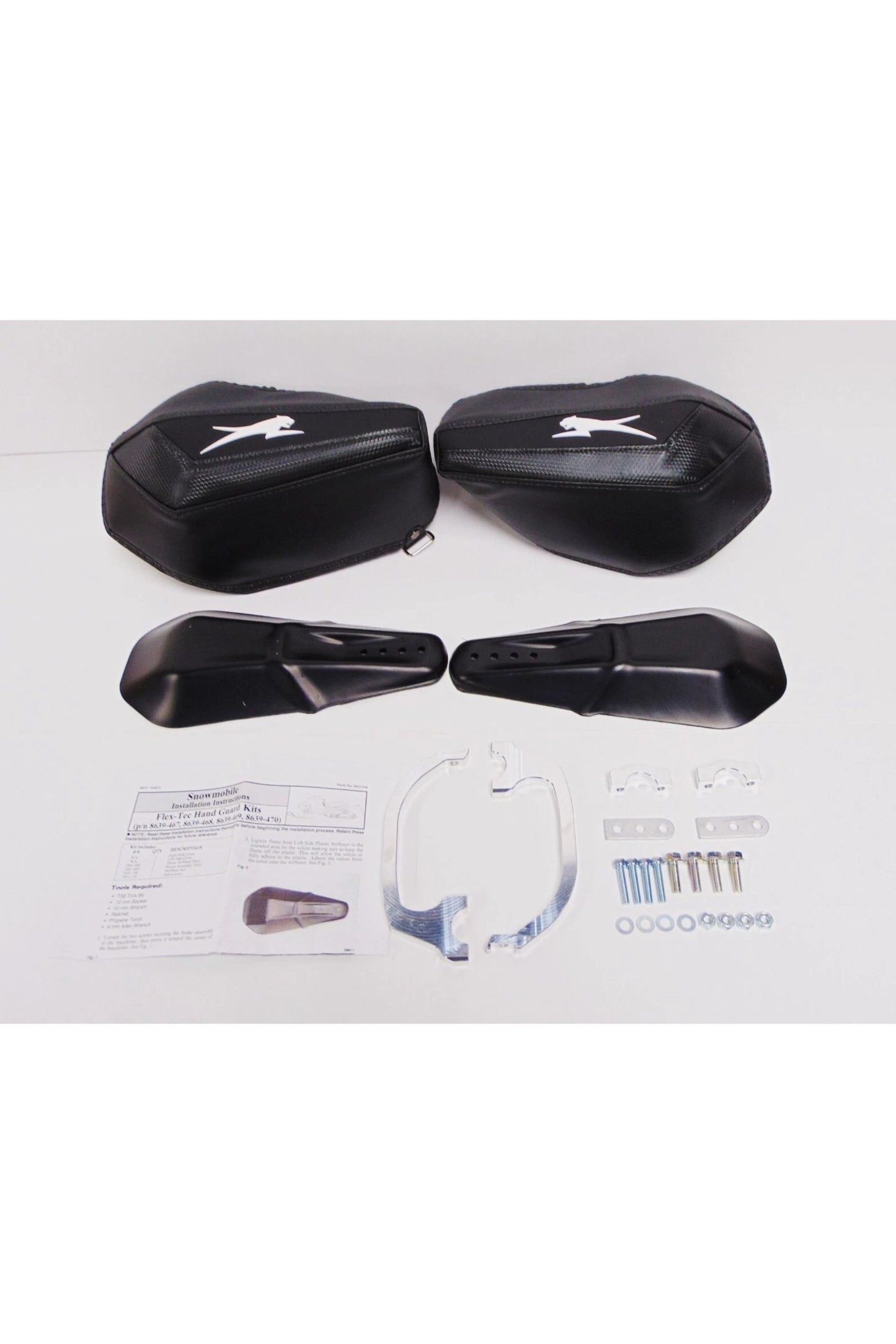 OEM Arctic Cat Black Snowmobile Flex-Tec Handguard Kit 8639-467