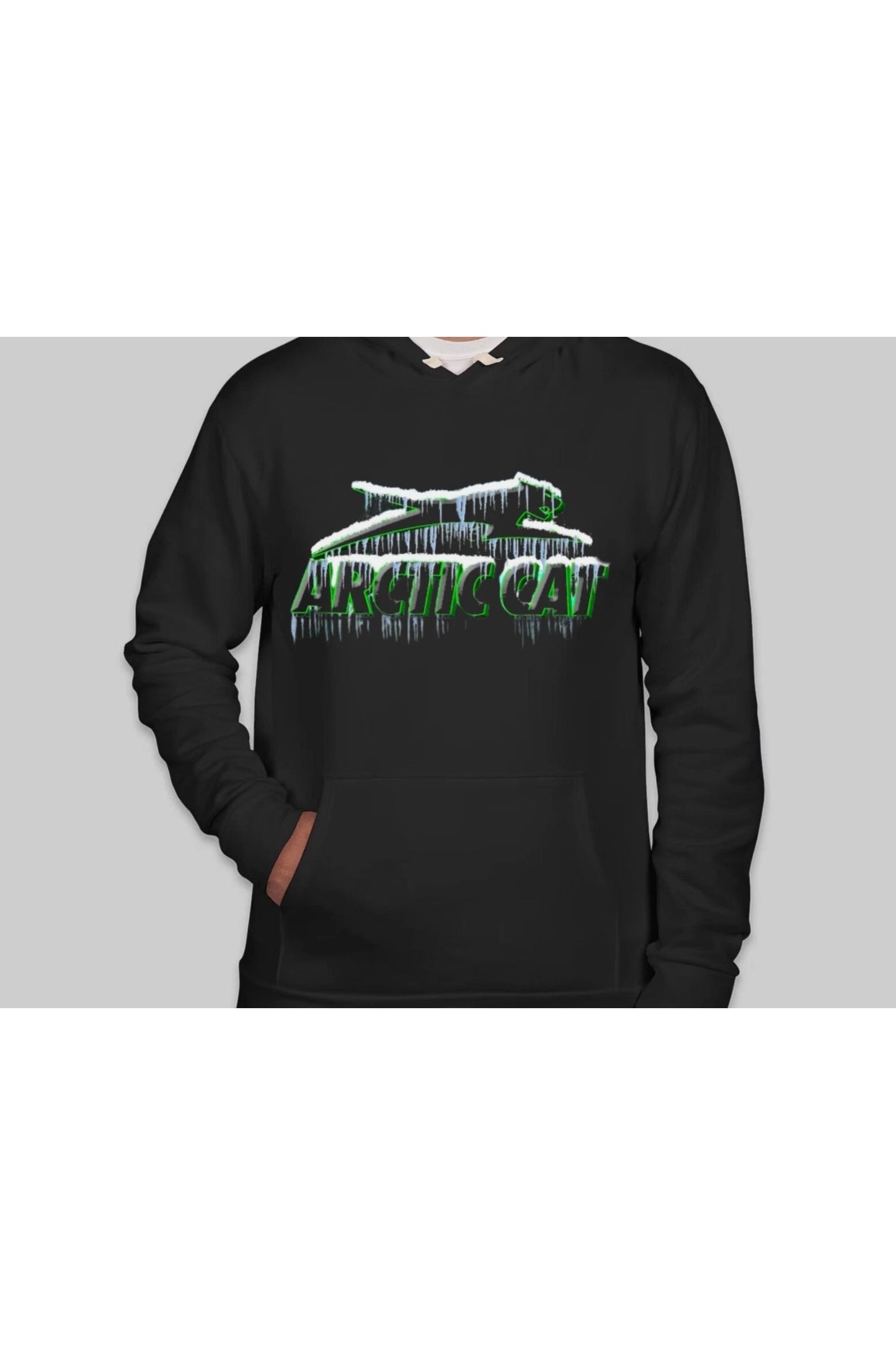 Men's Arctic Cat Icicle Jumpy Cat Hoodie L Large JCATH-