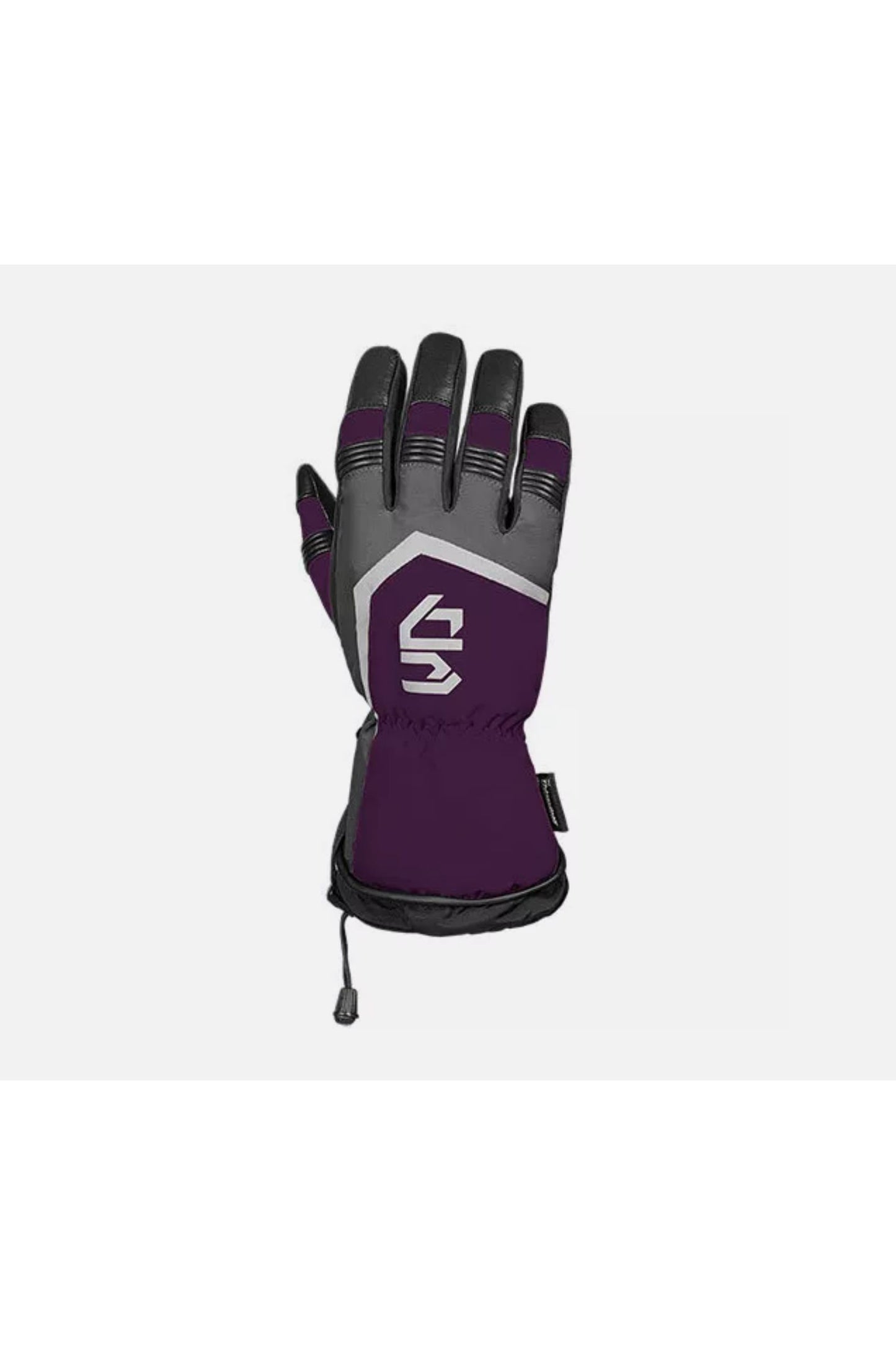 Choko Women's Plum Purple Nylon Snowmobile Gloves 225853 3D