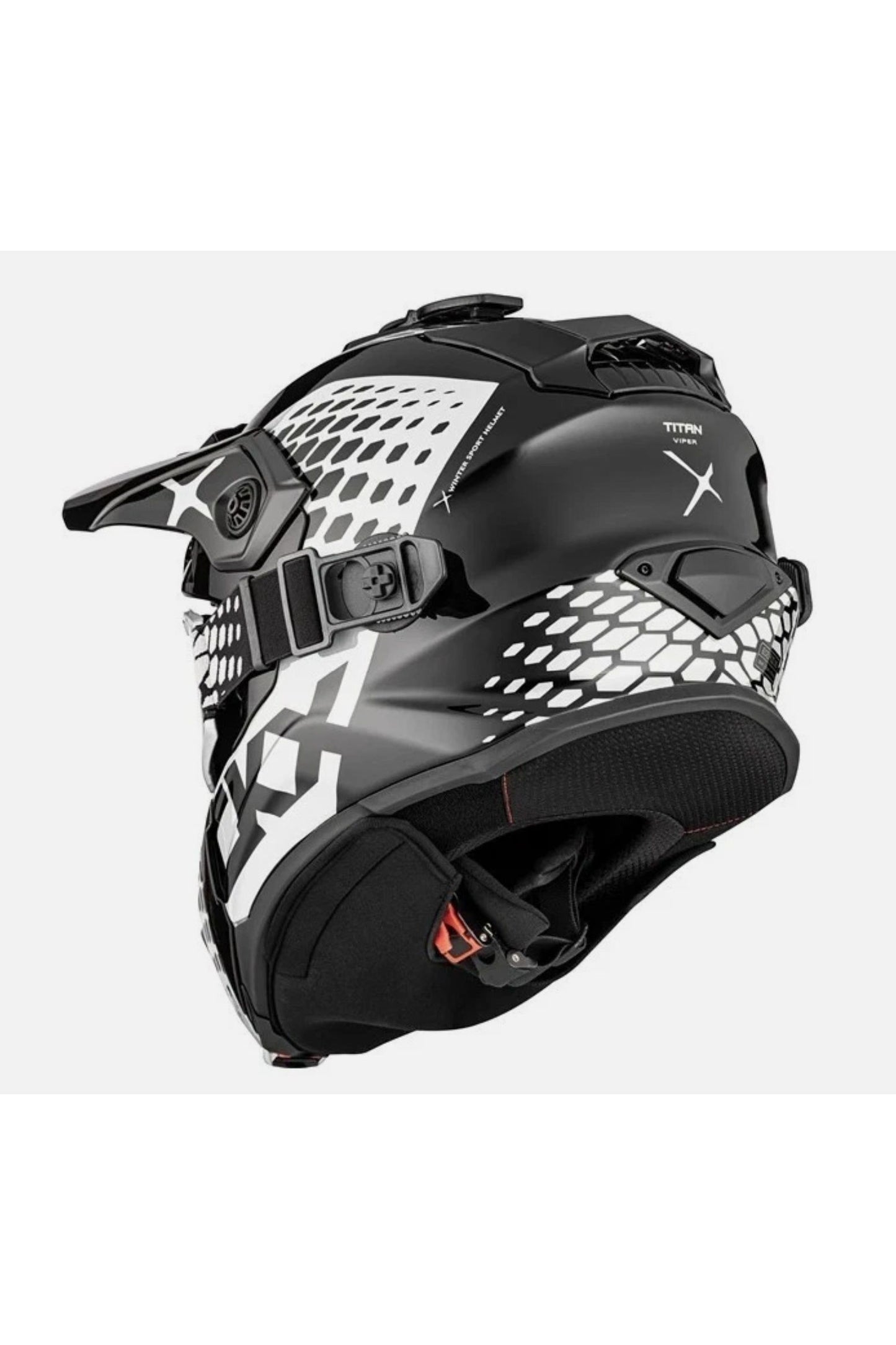 CKX Black White Titan Original Snowmobile Helmet L XL 2XL 3XL
