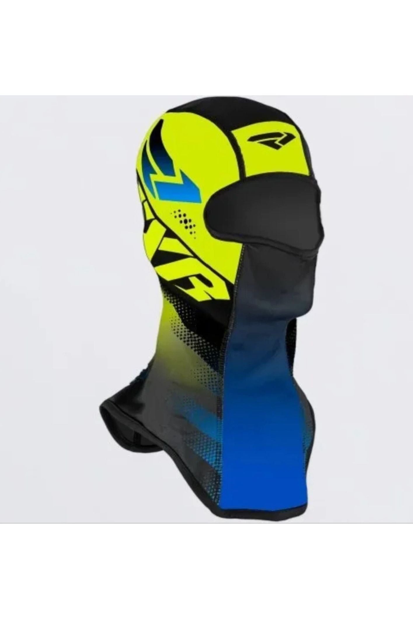 FXR Adult Snowmobile Boost Balaclava Facemask Hi Vis & Blue 221665-6540-00