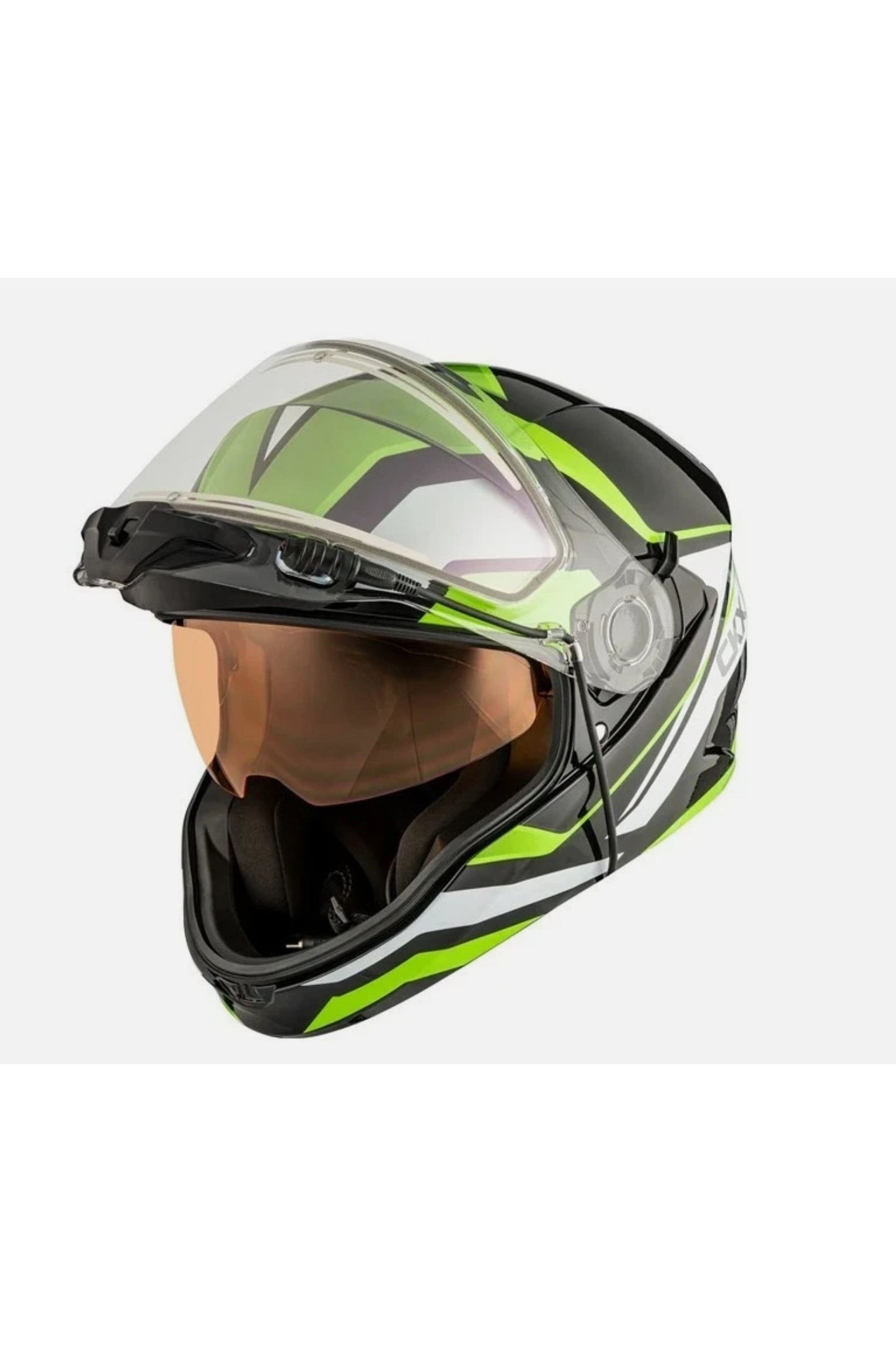 CKX Contact Lime Green Snowmobile Helmet w/ Heated Shield L XL 2XL 3XL 51684