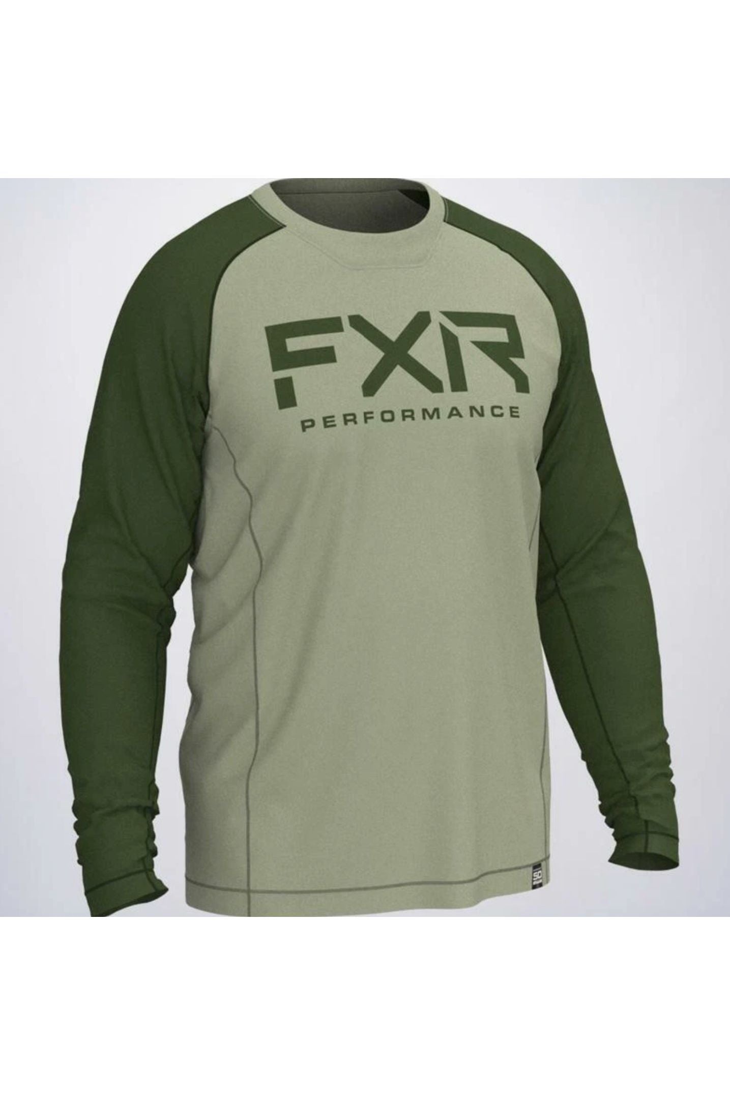 FXR Men's Attack UPF50 Shirt Khaki & Green 212089-7775