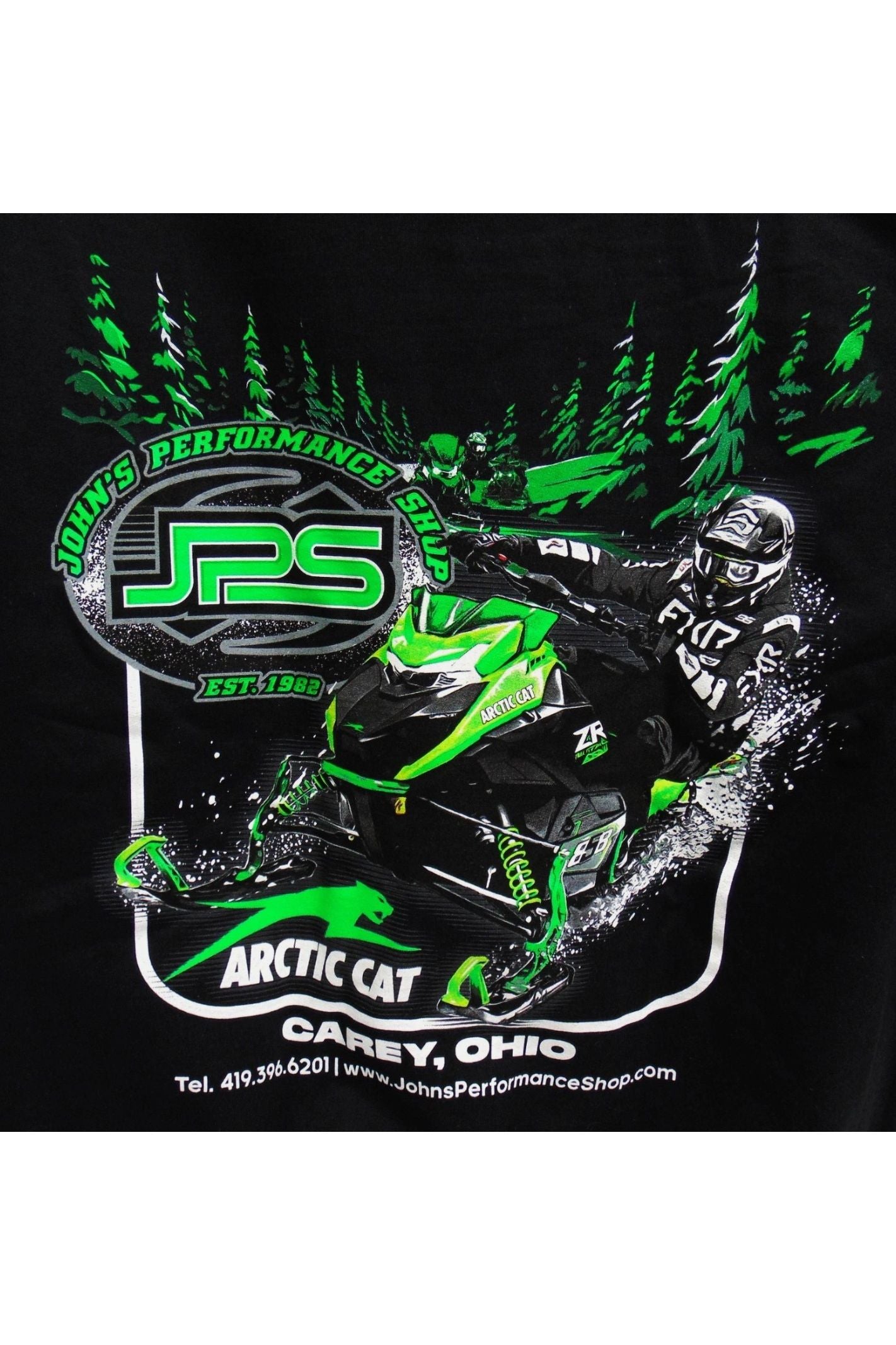 JPS Arctic Cat 858 Catalyst Snowmobile Black Hoodie S M L XL 2X 3X 4X 5X JPS26H