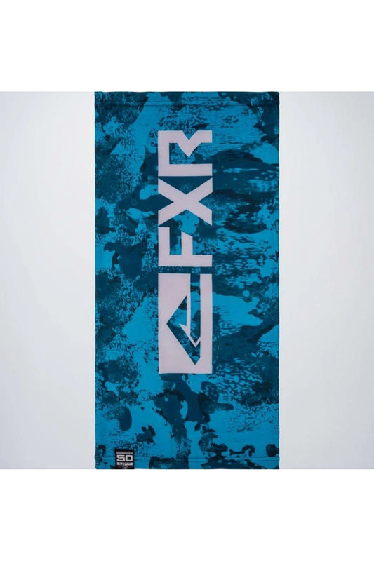 FXR Fishing Derby Warm Weather Neck Gaiter UPF50 Blue Camo 211954-5705