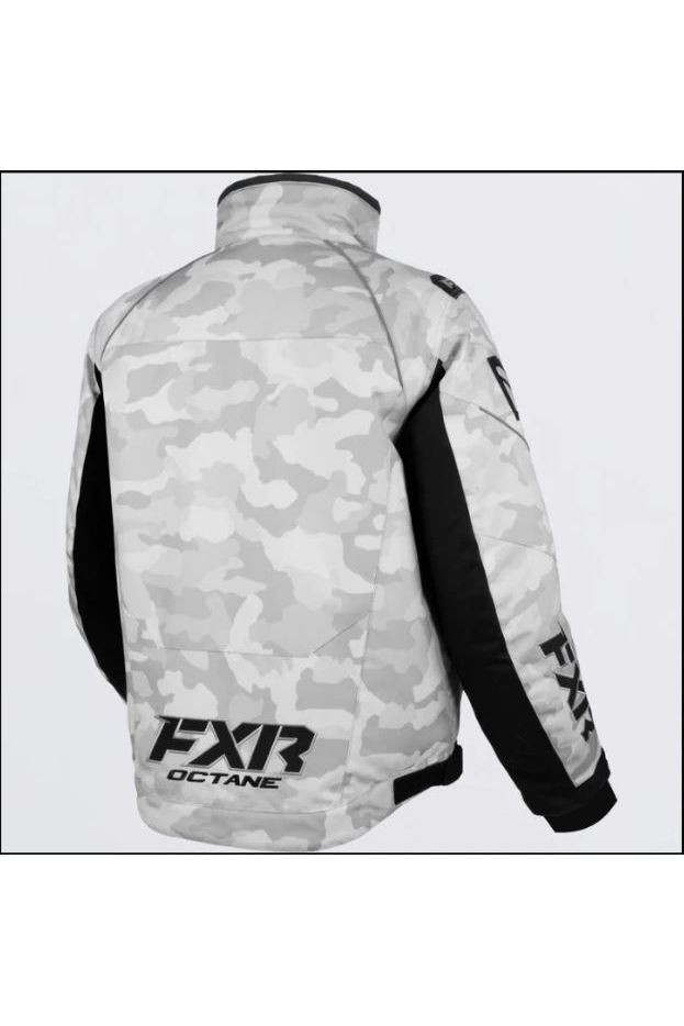 FXR Men's Octane Snowmobile Jacket White Camo M L XL 2XL 220014-0210