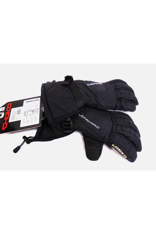 Men's Choko Black Breaker Nylon Snowmobile Gloves S M L XL 225609-00