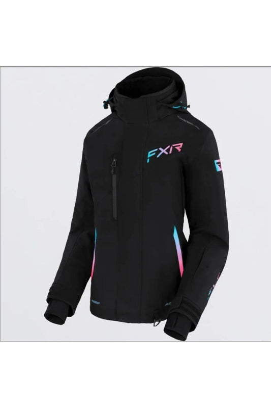 Women's FXR Blue Pink Fade Edge Snowmobile Jacket 6 8 10 14 16 230242-1053