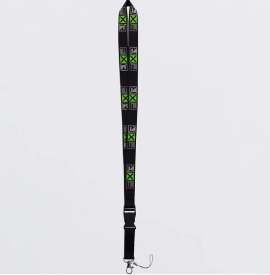 FXR Black & Lime Green Lanyard Keychain 241900-1070-00