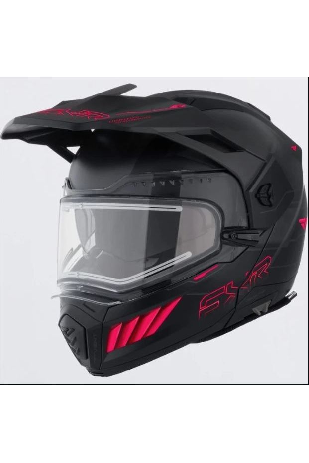 FXR Maverick X P Modular Heated Snowmobile Helmet Razz Pink S M L XL 250623-1028