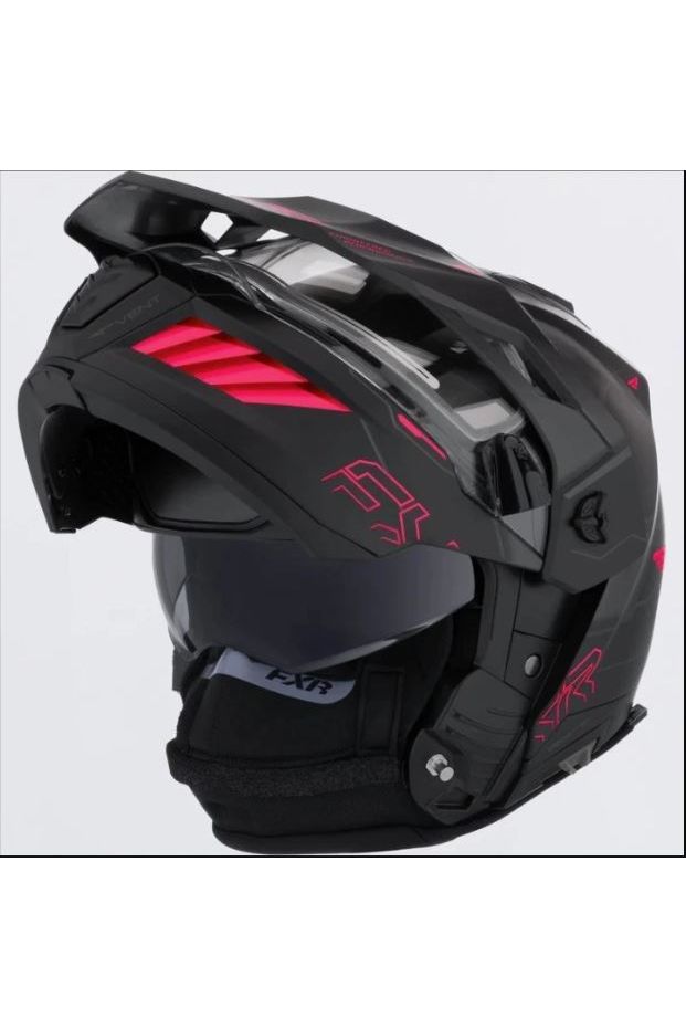 FXR Maverick X P Modular Heated Snowmobile Helmet Razz Pink S M L XL 250623-1028
