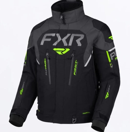 Men's FXR Green Team FX 2-in-1 Snowmobile Jacket L XL 2XL 3XL 4XL 260038-7000