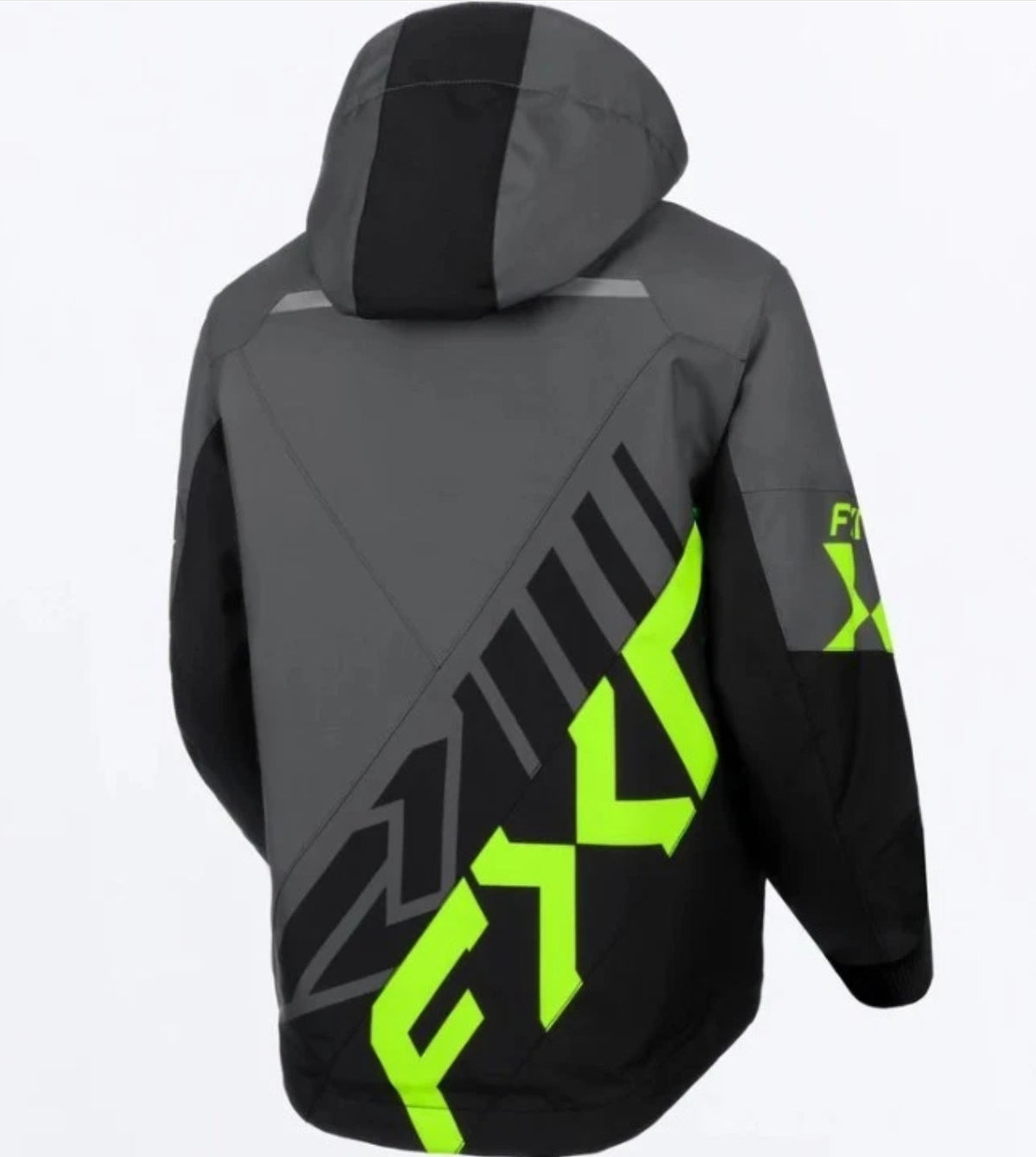 Child FXR Lime Green Cold Cross CX Snowmobile Jacket Size 6 8 260422-0870