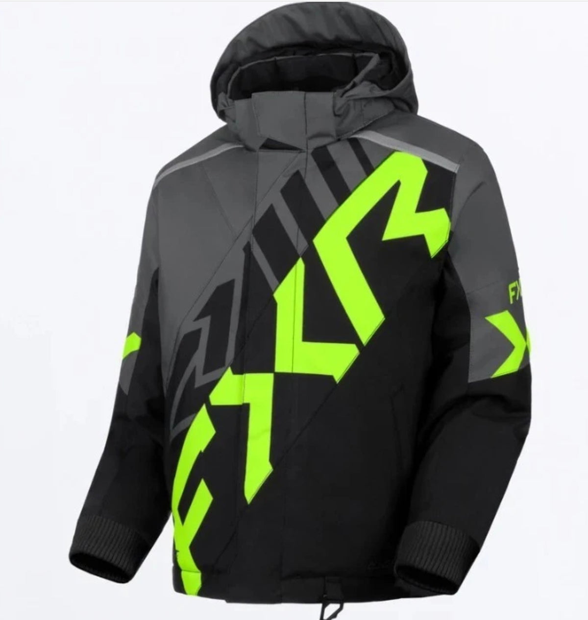 Youth FXR Lime Green Cold Cross CX Snowmobile Jacket 10 12 14 16 260423-0870