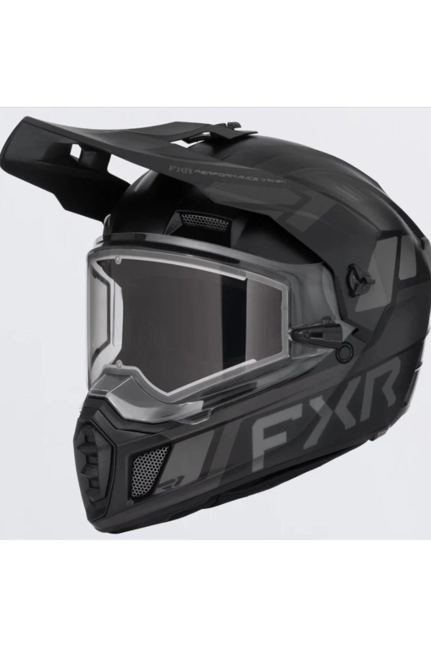 FXR Black Op Clutch X Snowmobile Helmet w Heated Shield M L XL 2X 3X 260670-1010