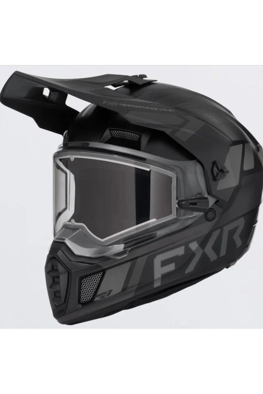FXR Black Op Clutch X Snowmobile Helmet w Heated Shield M L XL 2X 3X 260670-1010
