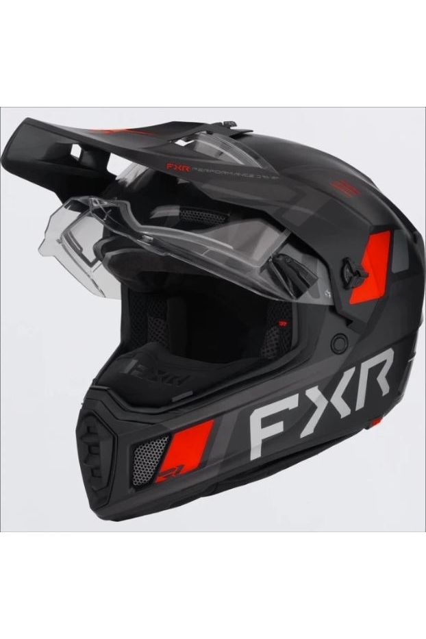 Red FXR Clutch X Snowmobile Helmet w/ Heated Shield M L XL 2XL 3XL 260670-1020