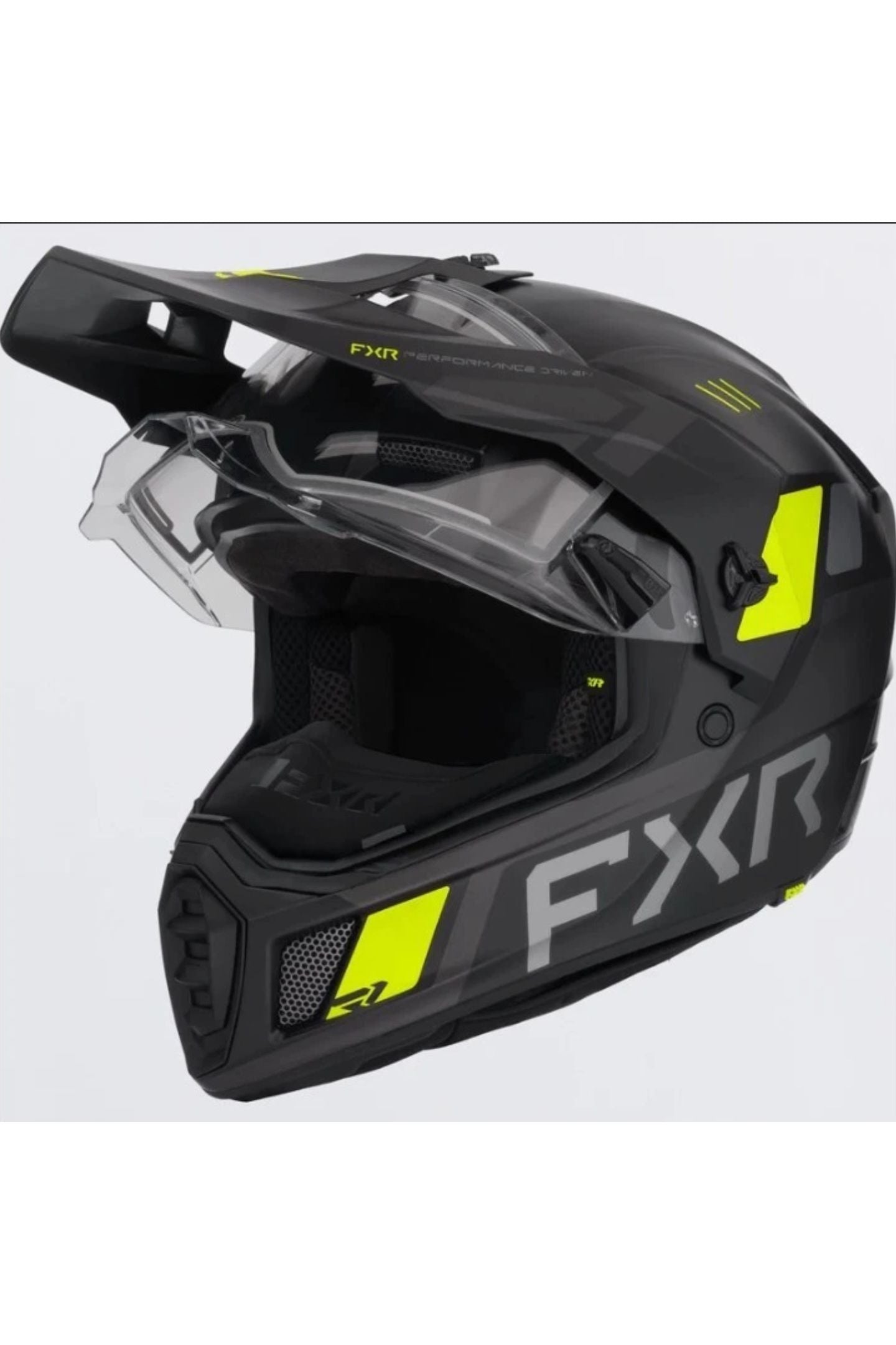 FXR Hi Vis Clutch X Snowmobile Helmet w/ Heated Shield M L XL 2X 3X 260670-1065