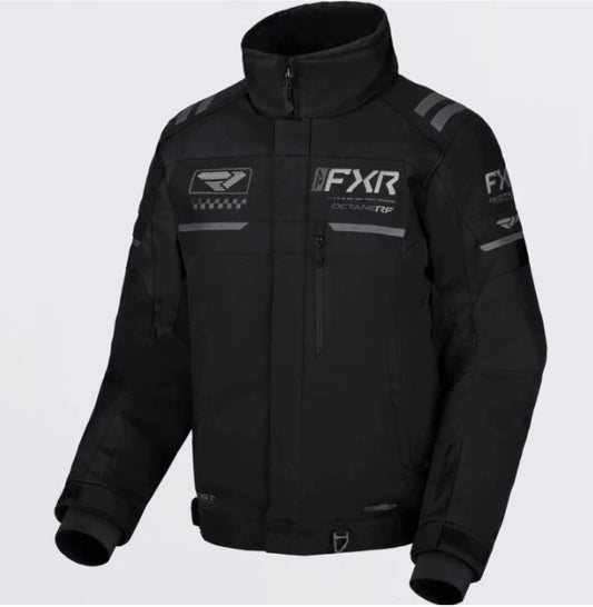 Men's FXR Black Octane RF Snowmobile Jacket M L XL 2XL 3XL 4XL 5XL 6XL 270008-1000