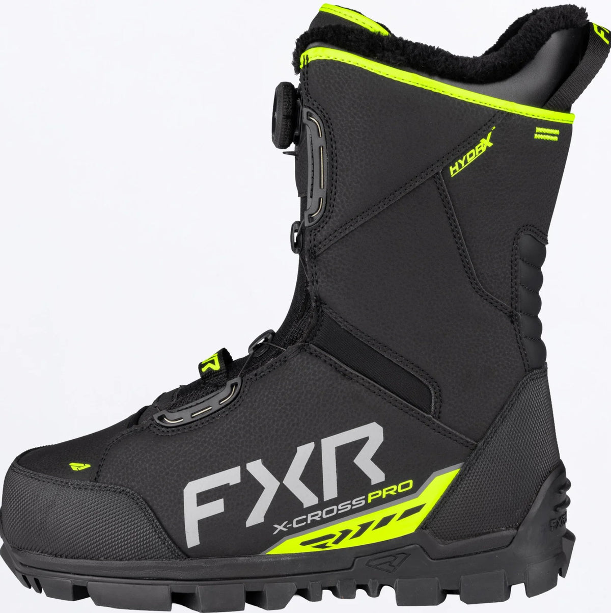 Men's FXR X-Cross Boa Black & Hi Vis Snowmobile Boots 10 11 12 13 270707-1065