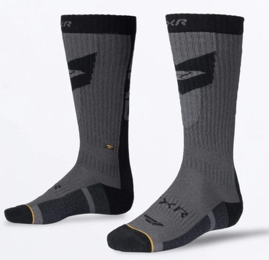 FXR Asphalt Black Boost Performance Snowmobile Socks L/XL (9-13) 271635-0810-15