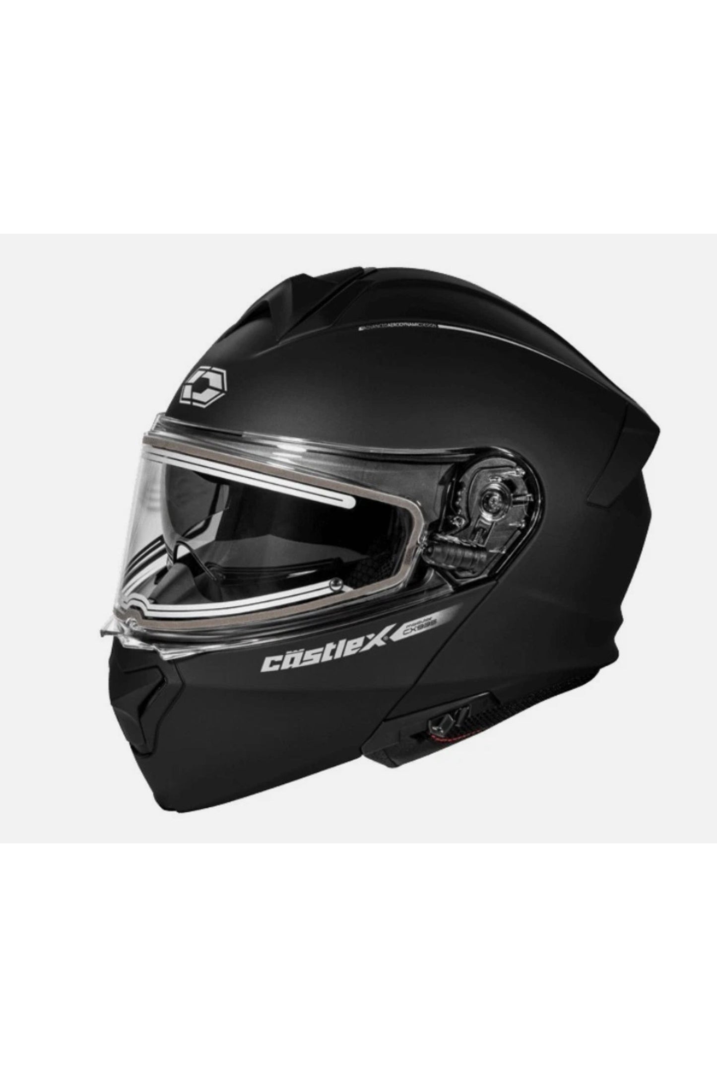 Castle X Black Modular Heated Snowmobile Helmet CX935 M L XL 2X 3X 4X 5X 36-2608