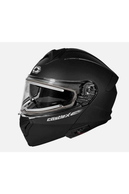 Castle X Black Modular Heated Snowmobile Helmet CX935 M L XL 2X 3X 4X 5X 36-2608