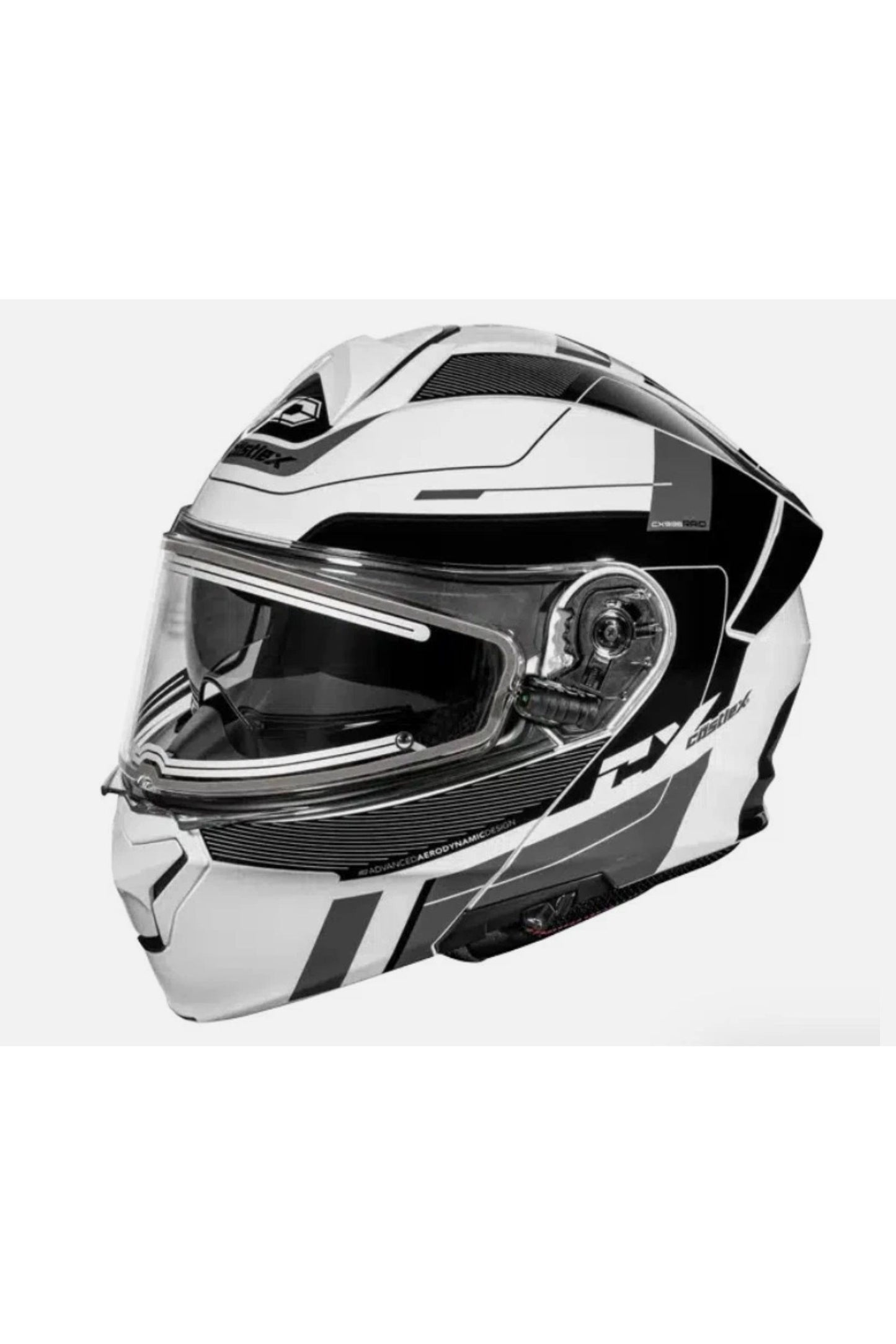 New Castle X White 935 Raid Modular Heated Snowmobile Helmet L XL 2X 3X 36-2610