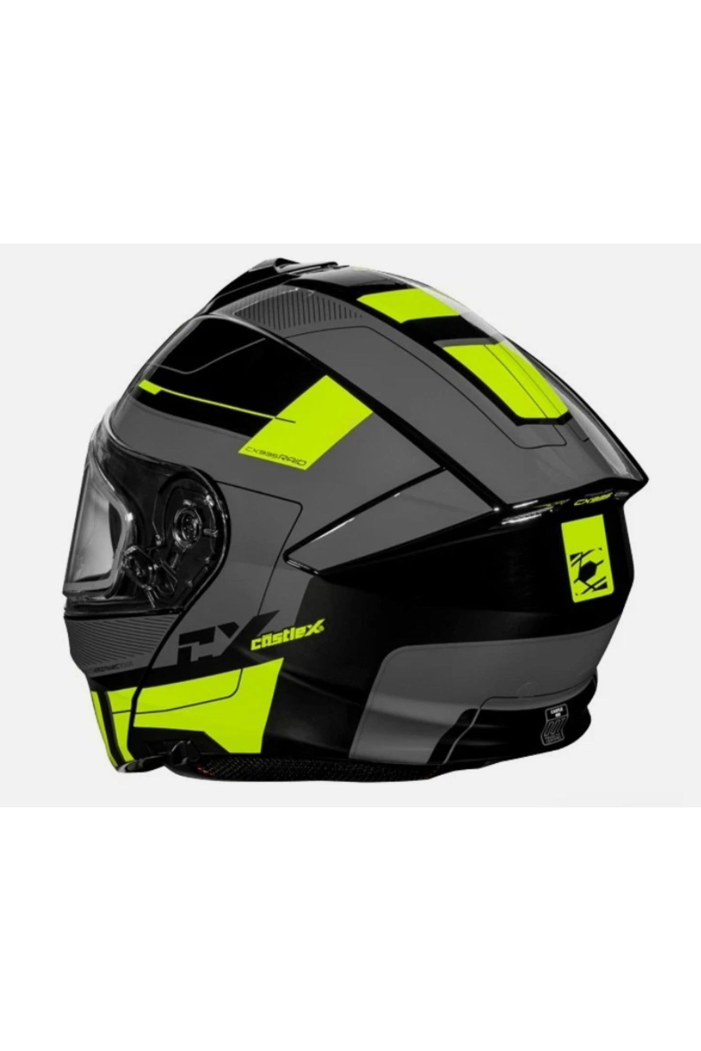 New Castle X Hi Vis Raid Modular 935 Heated Snowmobile Helmet L XL 2X 3X 36-2613