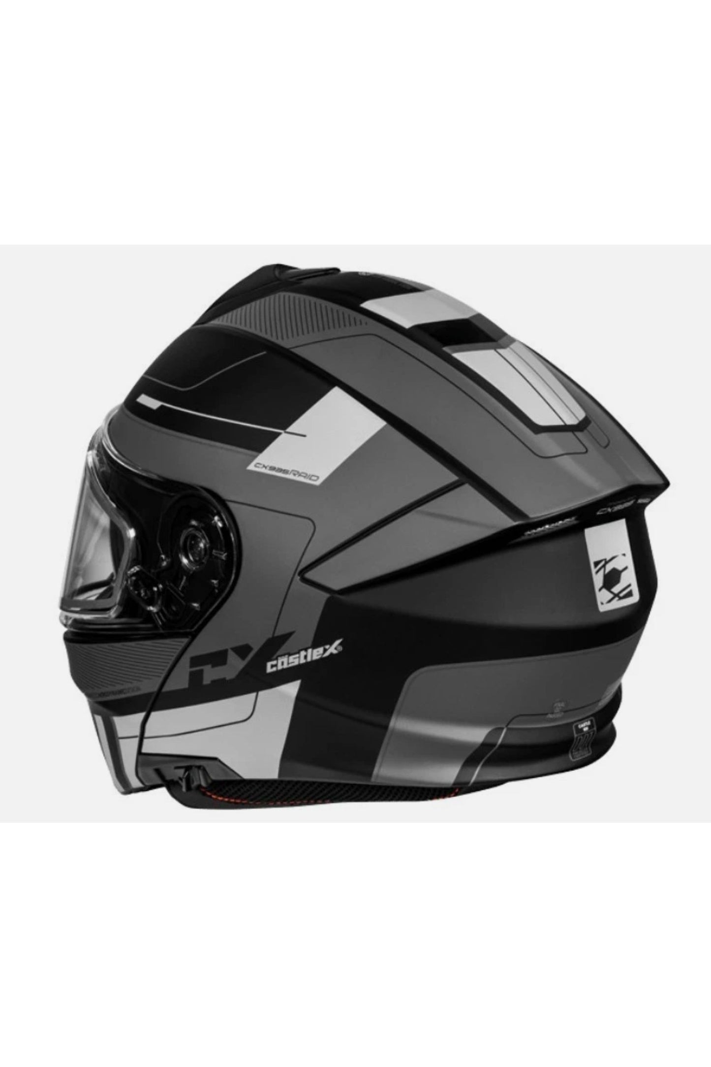 Castle X Gray Raid Modular Heated Snowmobile Helmet M L XL 2X 3X 4X 5X 36-2617