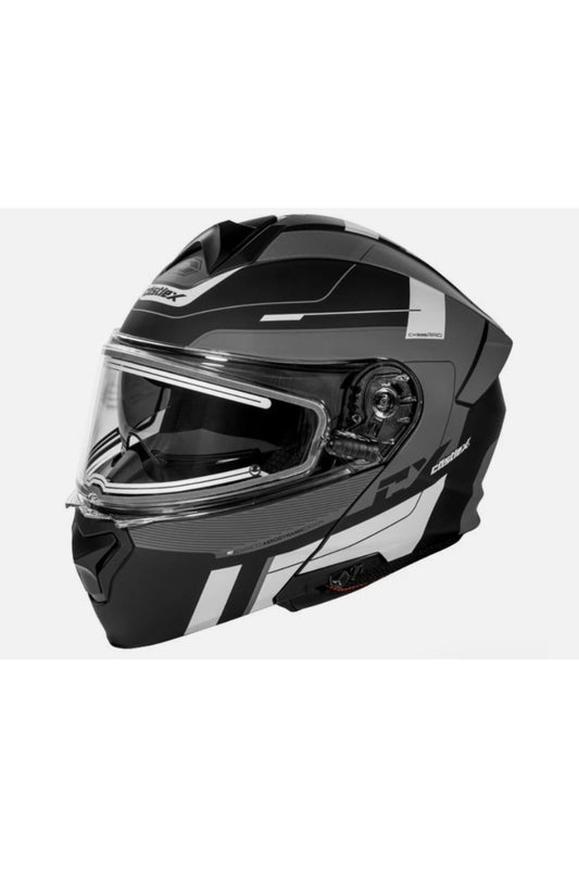 Castle X Gray Raid Modular Heated Snowmobile Helmet M L XL 2X 3X 4X 5X 36-2617