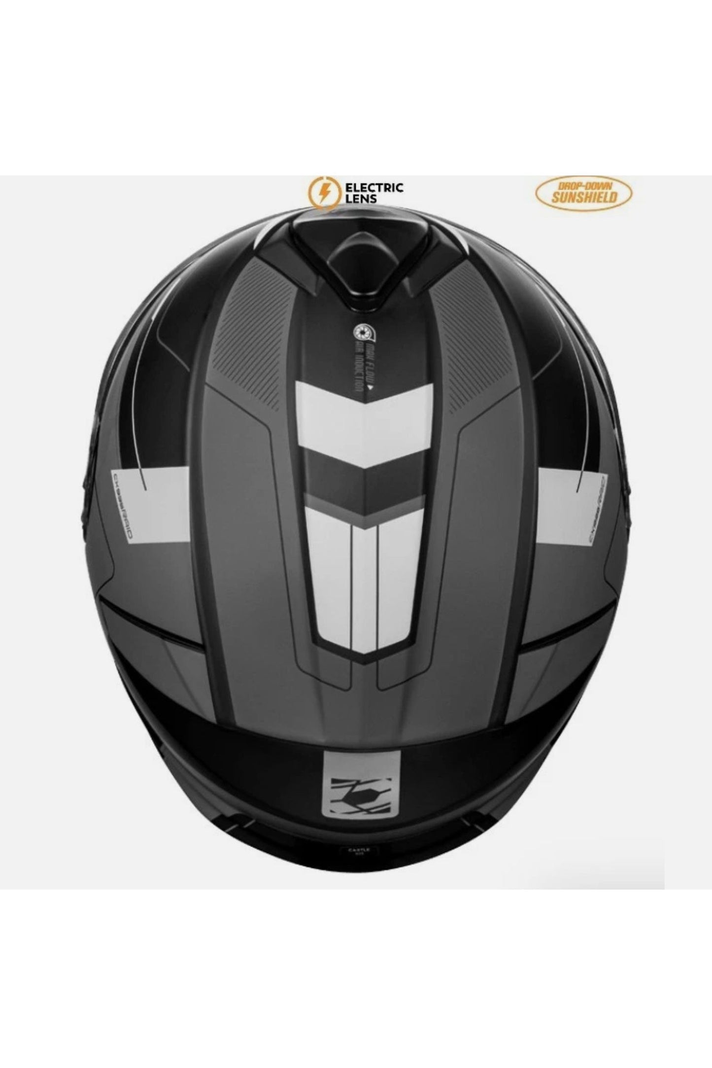 Castle X Gray Raid Modular Heated Snowmobile Helmet M L XL 2X 3X 4X 5X 36-2617