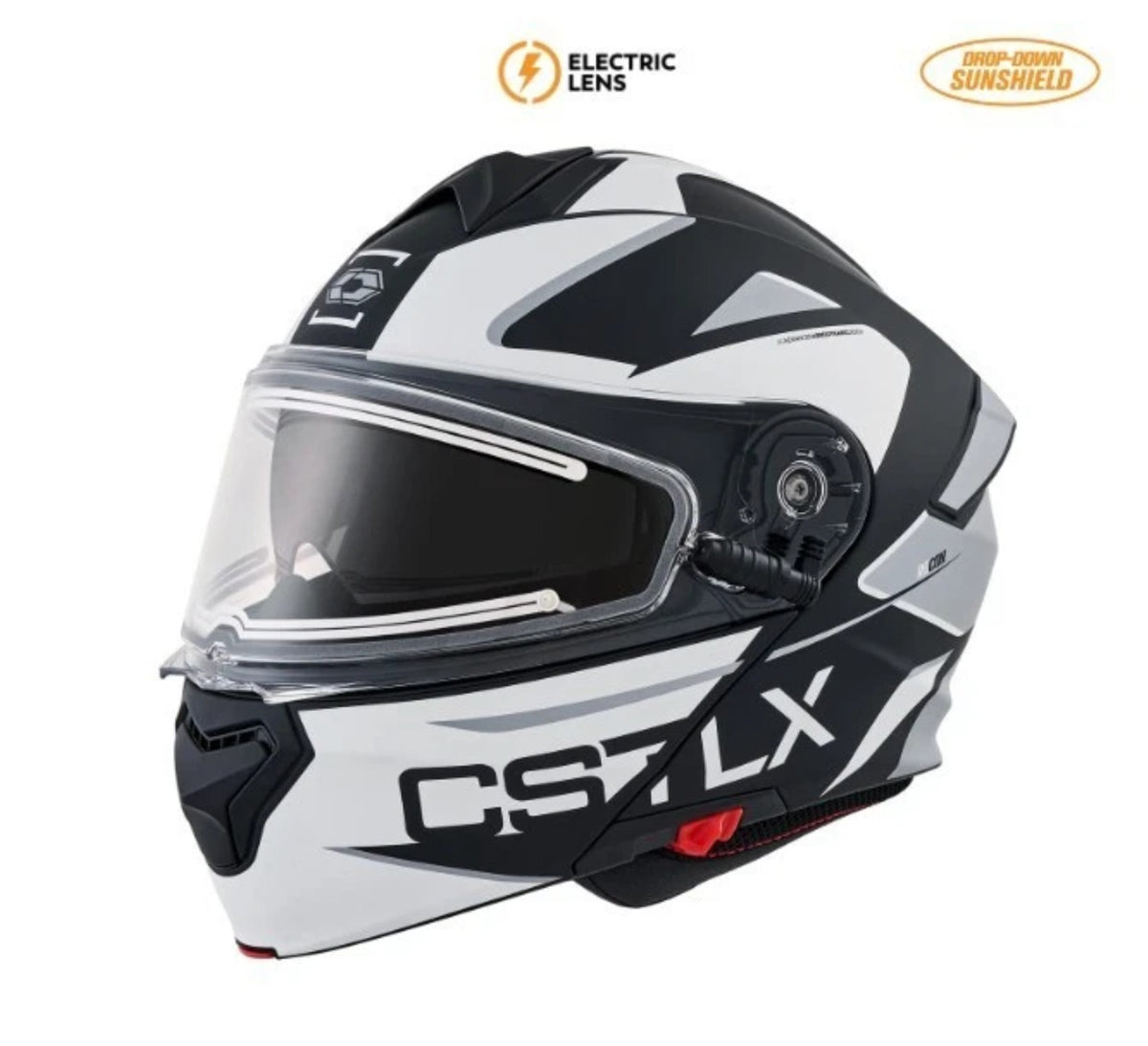 Castle X White CX935 Recon Heated Modular Snowmobile Helmet M L XL 2XL 3XL 36-2640