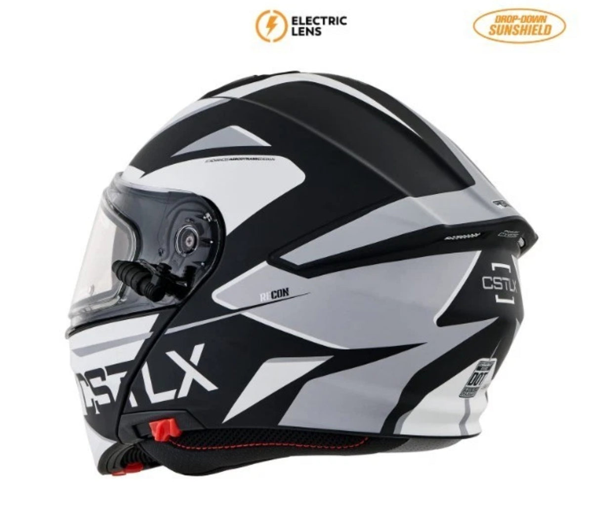 Castle X White CX935 Recon Heated Modular Snowmobile Helmet M L XL 2XL 3XL 36-2640