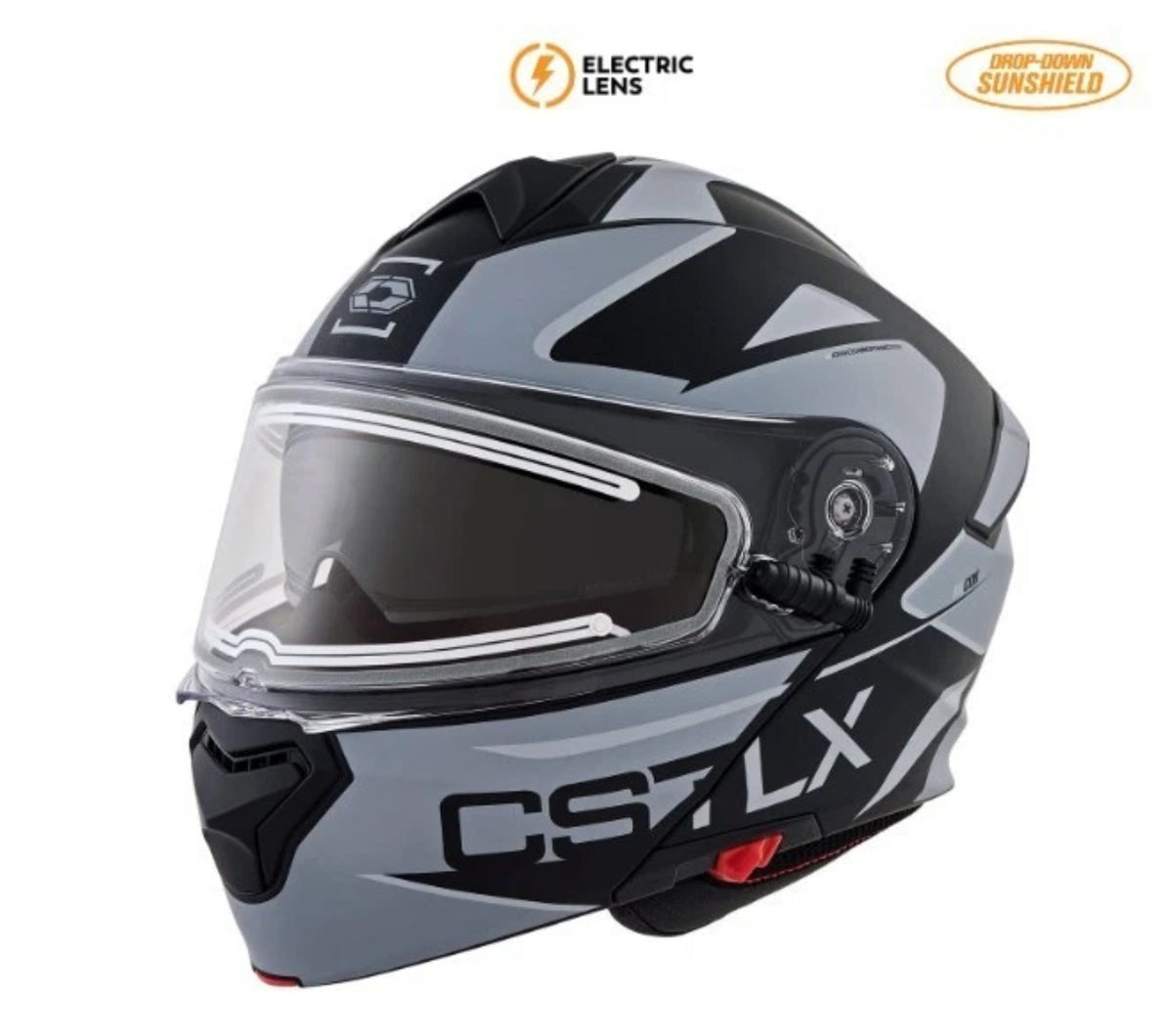 CastleX Charcoal CX935 Recon Heated Snowmobile Helmet M L XL 2XL 3XL 4XL 5XL 36-2647