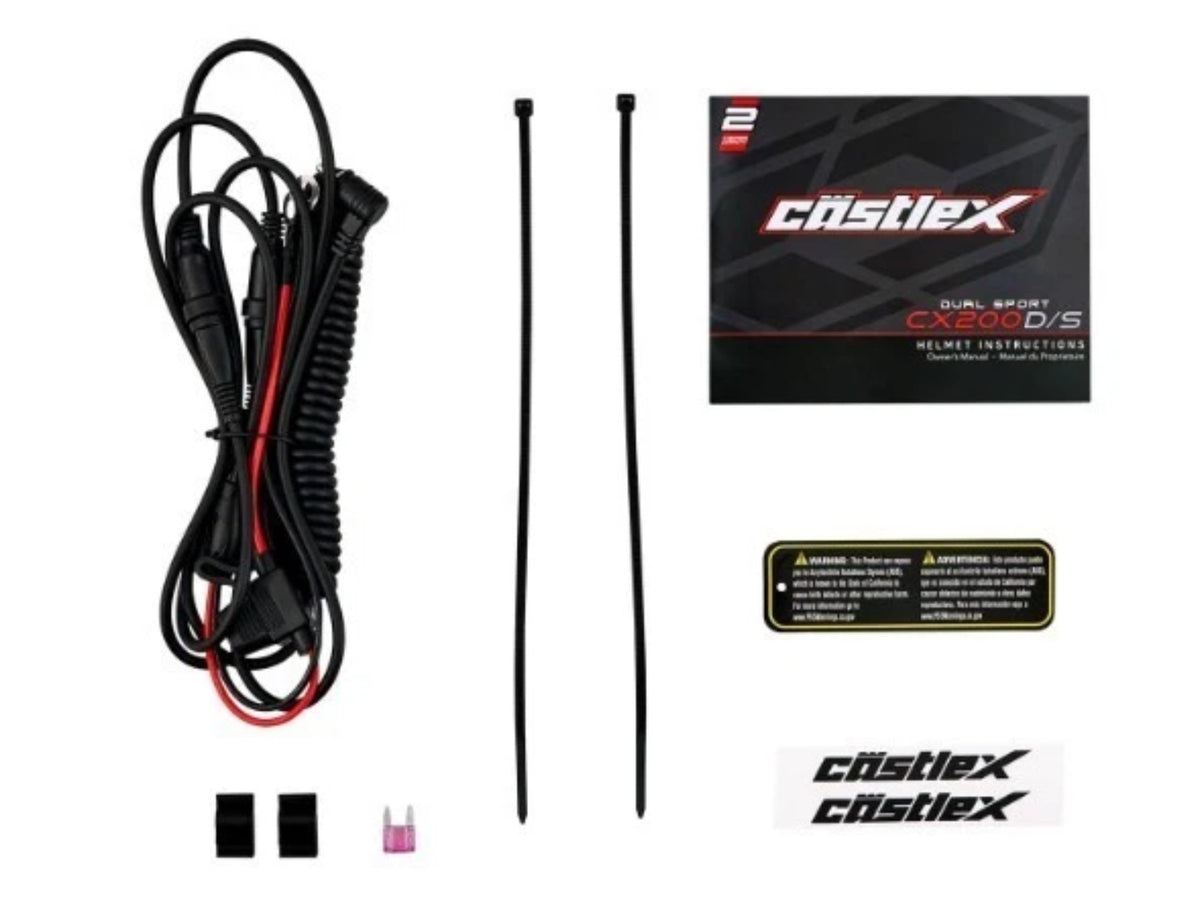 Castle X Matte Black CX200 Electric Heated Shield Snowmobile Helmet M L XL 2XL 3XL 36-2808X