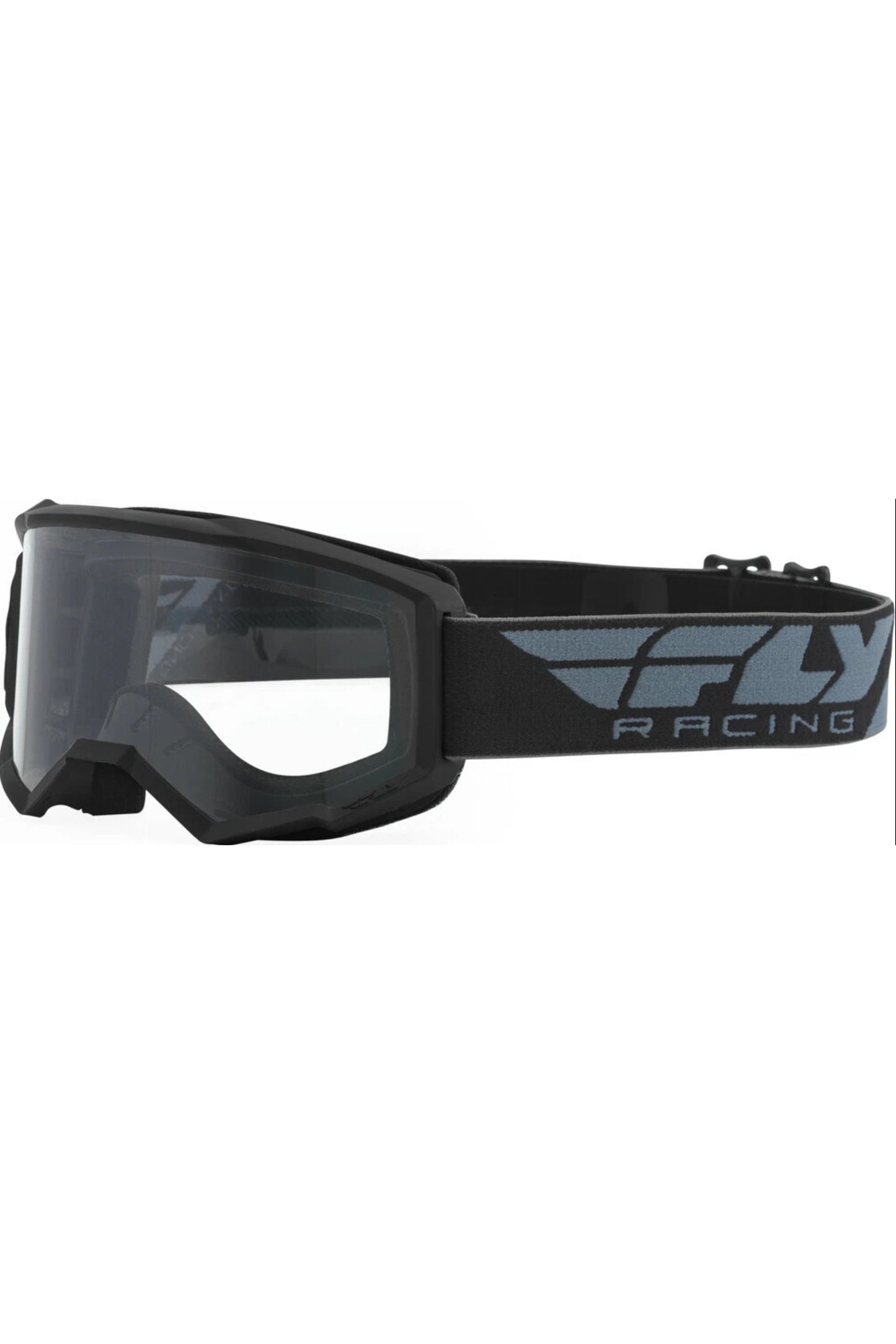 FLY Racing Focus Single Lens (ATV Warm Weather) Goggle Black w/ Clear Lens 37-5104