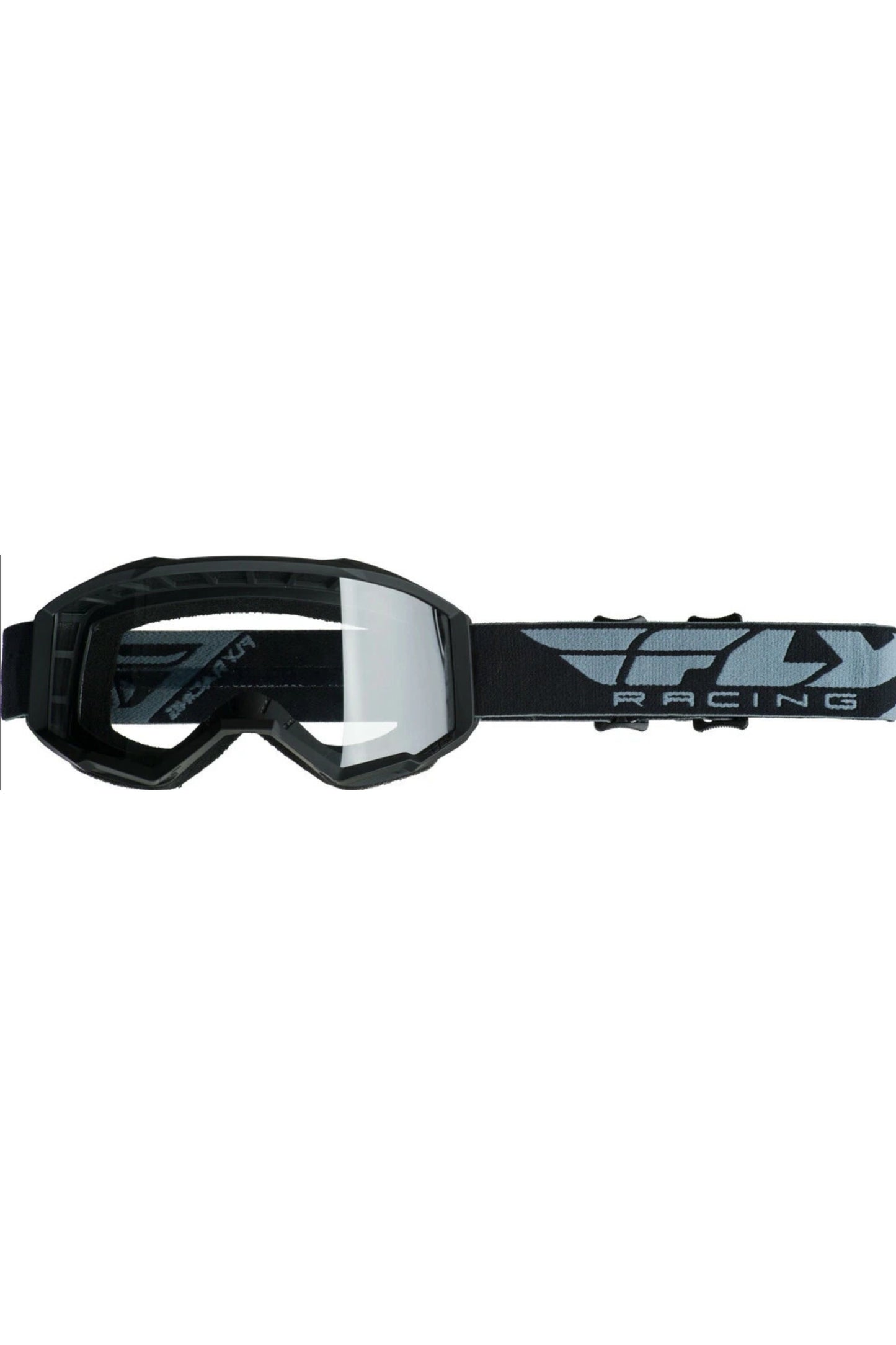 Youth Kids FLY Racing Focus Single Lens (warm weather) Goggle Black w Clear Lens 37-5124 FLC-001