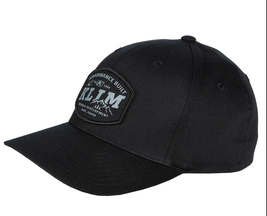 Klim Black Monument Glacier Fitted Baseball Cap Hat SM/MD LG/XL 4042-004-1XX-020