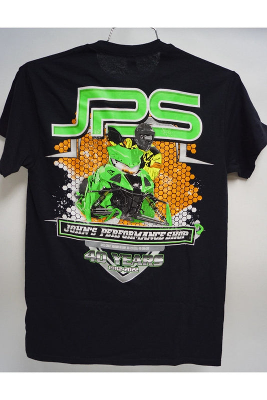 John's Performance JPS 40th Anniversary Arctic Cat Snowmobile T-Shirt L Large